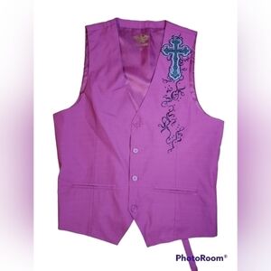 El General Med purple/pink vest Cross
